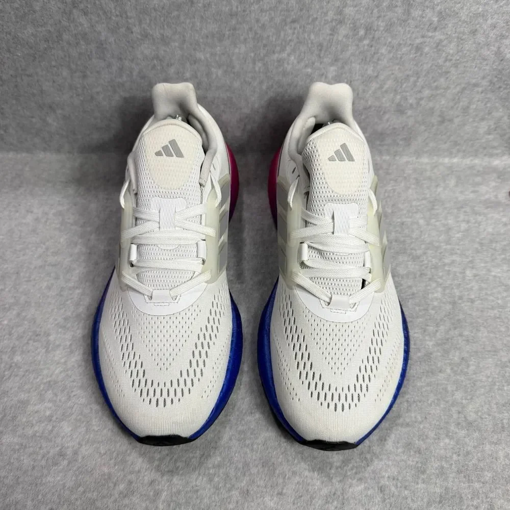 Adidas Ultraboost 22 Mens Shoes Size 7.5 White Purple Running Sneakers HQ8576